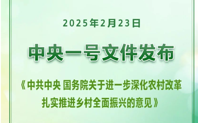 2025年中央一號文件首提“農業(yè)新質生產力”